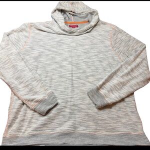 UnionBay Gray Knit Pullover Sweater Hoodie Sweatshirt Mens size XXL Cotton Blend
